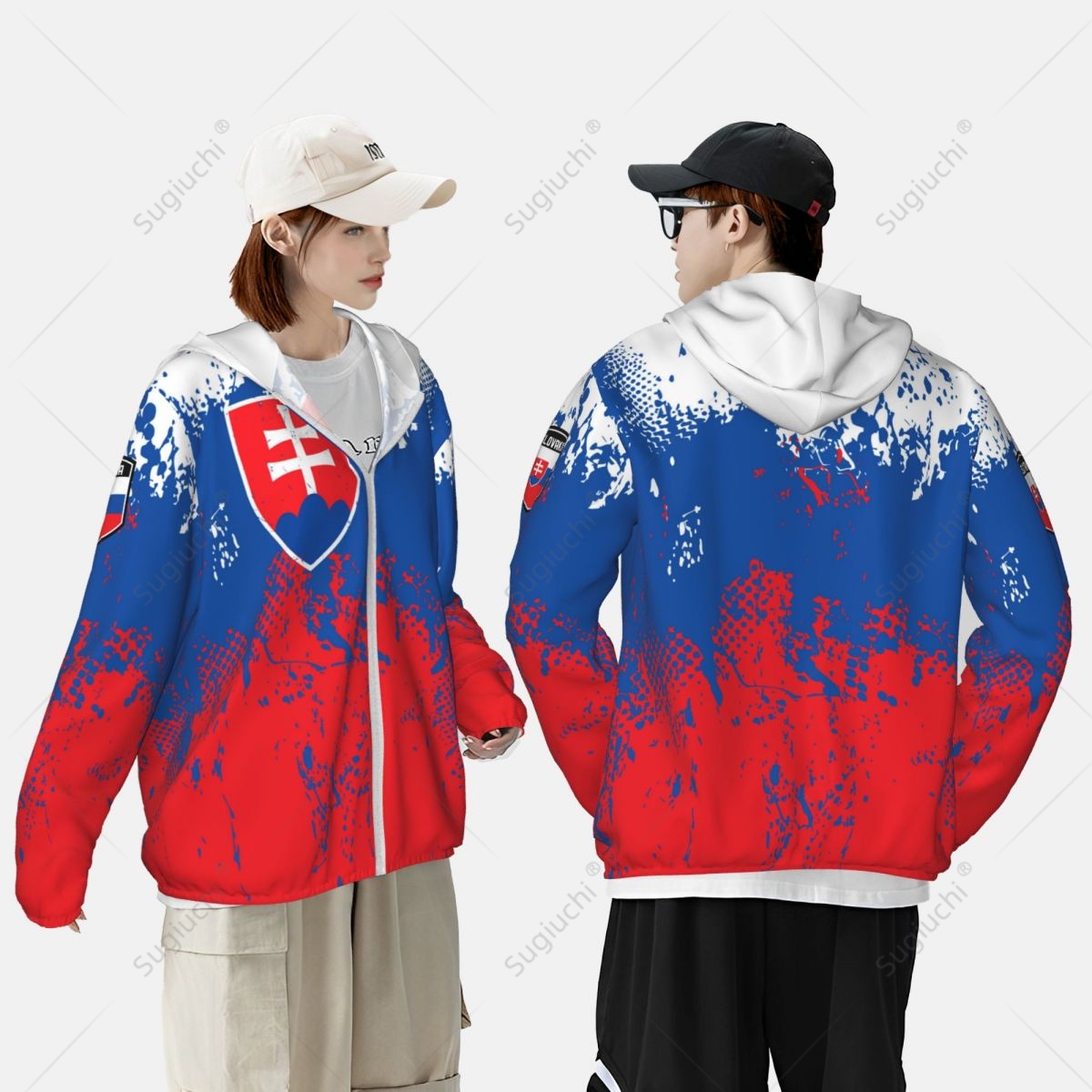 Slovakia Flag Sun Protection H - Fishing Hoodie ulasan dan harga