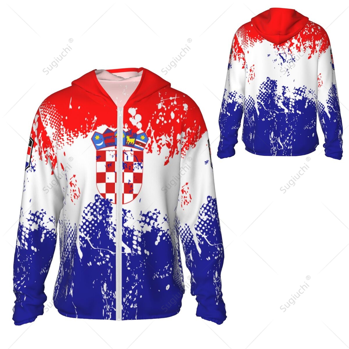 Croatia Flag Sun Protection Ho - Fishing Hoodie ulasan dan harga