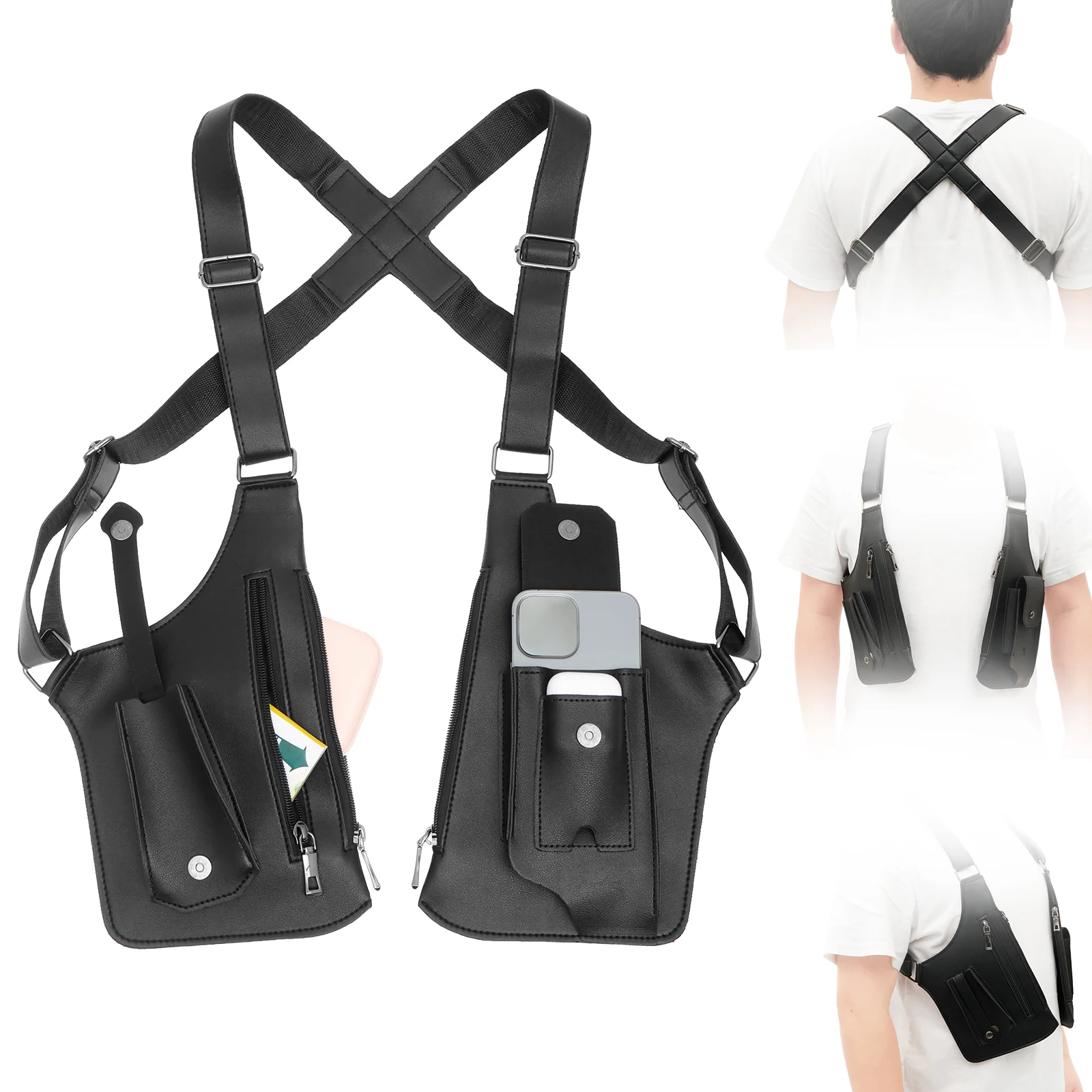 Underarm Anti Theft Bag PU Dou - Fishing Bag Waterproof ulasan dan harga