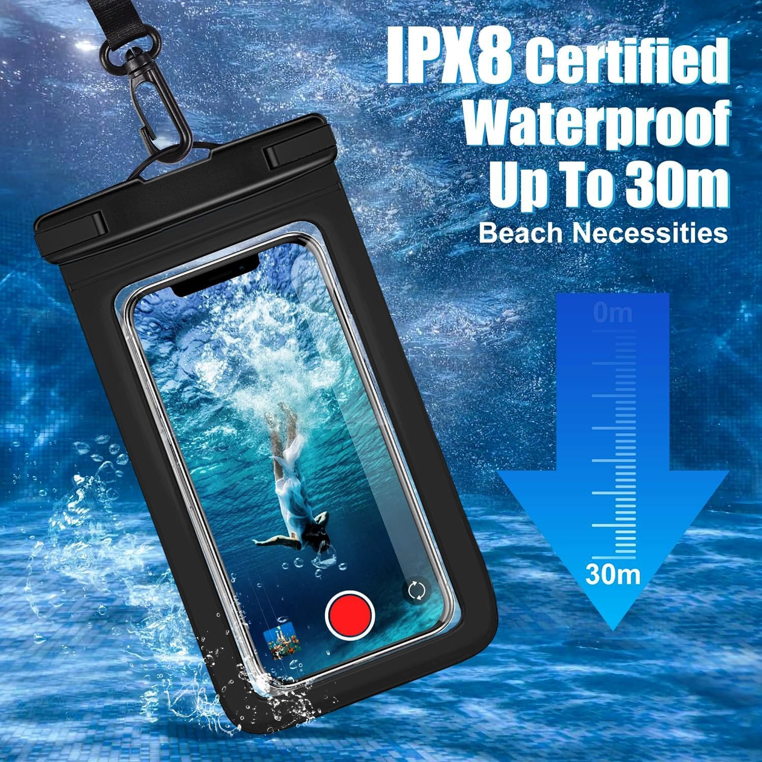 3 Pack Multicolor IPX8 Waterpr - Fishing Bag Waterproof ulasan dan harga