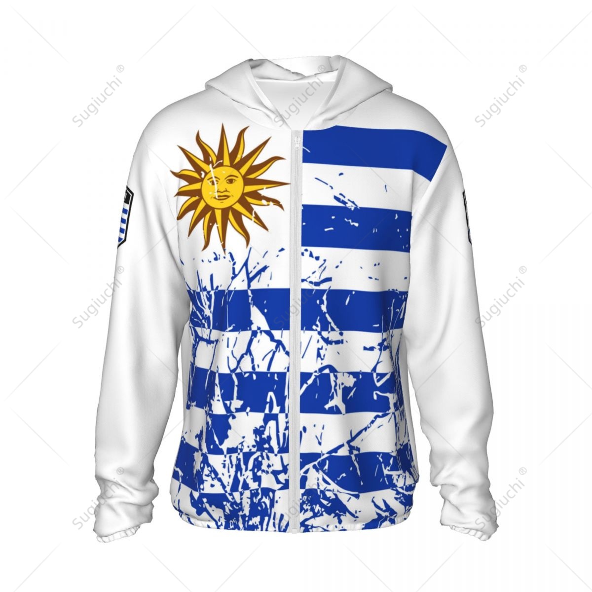 Uruguay Flag Sun Protection Ho - Fishing Hoodie ulasan dan harga