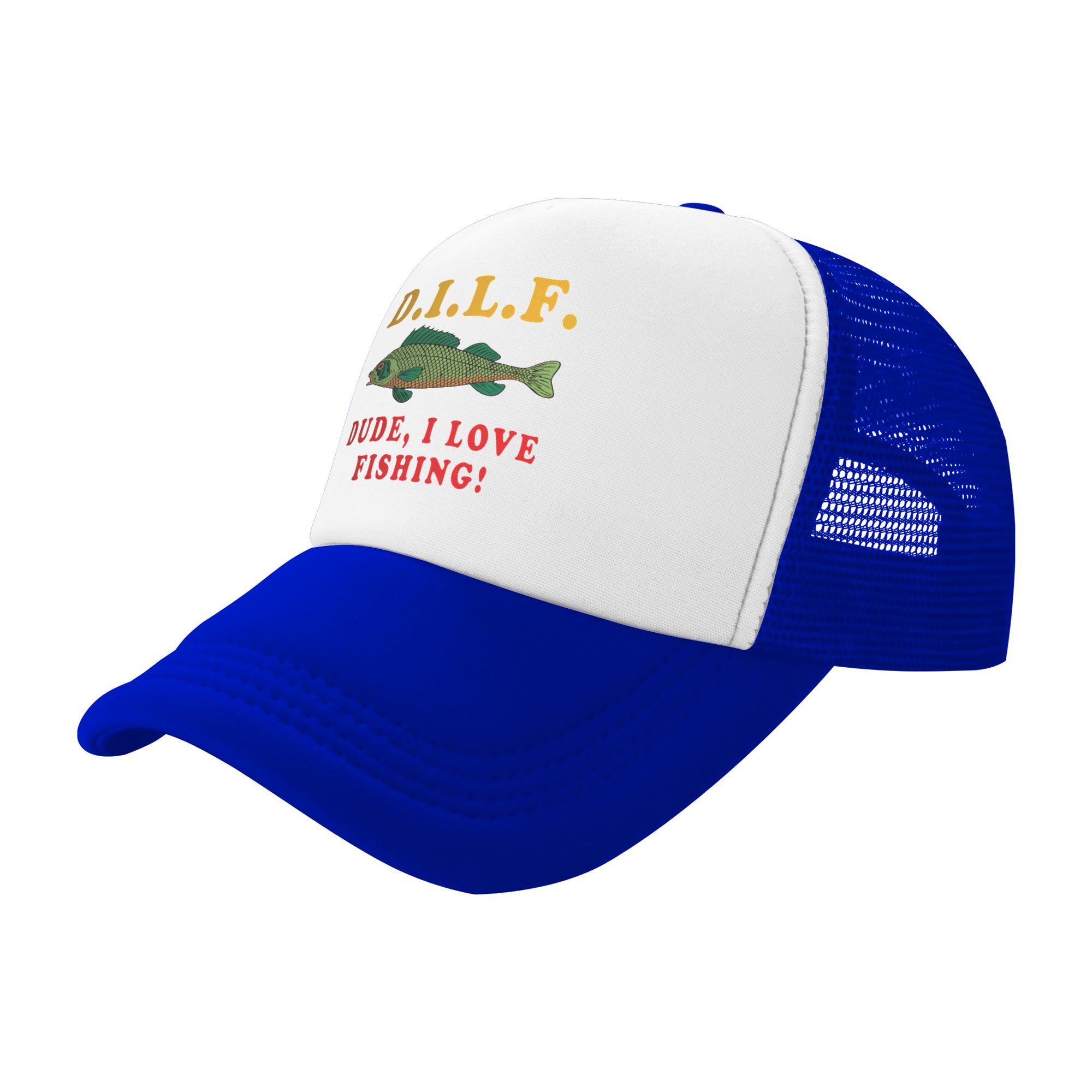 Dude I Love Fishing DILF   Mem - Fishing Hat ulasan dan harga