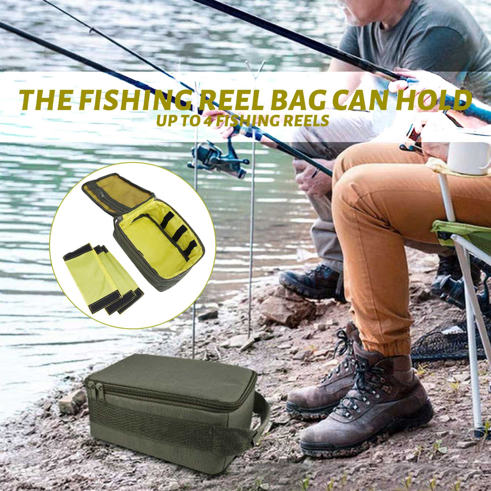 AS98-Fishing Reel Bag Oxford F - Fishing Bag Waterproof ulasan dan harga