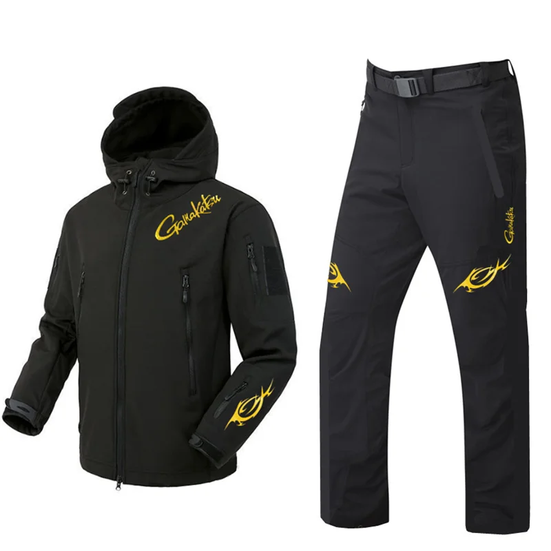 New Autumn and Winter Fleece F - Fishing Rain Suit ulasan dan harga