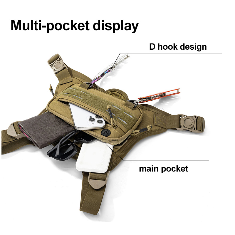 Tactical Front Chest Rig Bag V - Fishing Backpack ulasan dan harga
