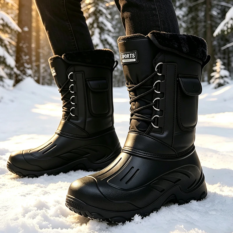 Men Winter Snow Boots Outdoor  - Fishing Boots ulasan dan harga