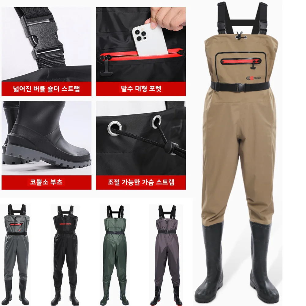 Waterproof Chest Waders with F - Fishing Pants Waterproof ulasan dan harga