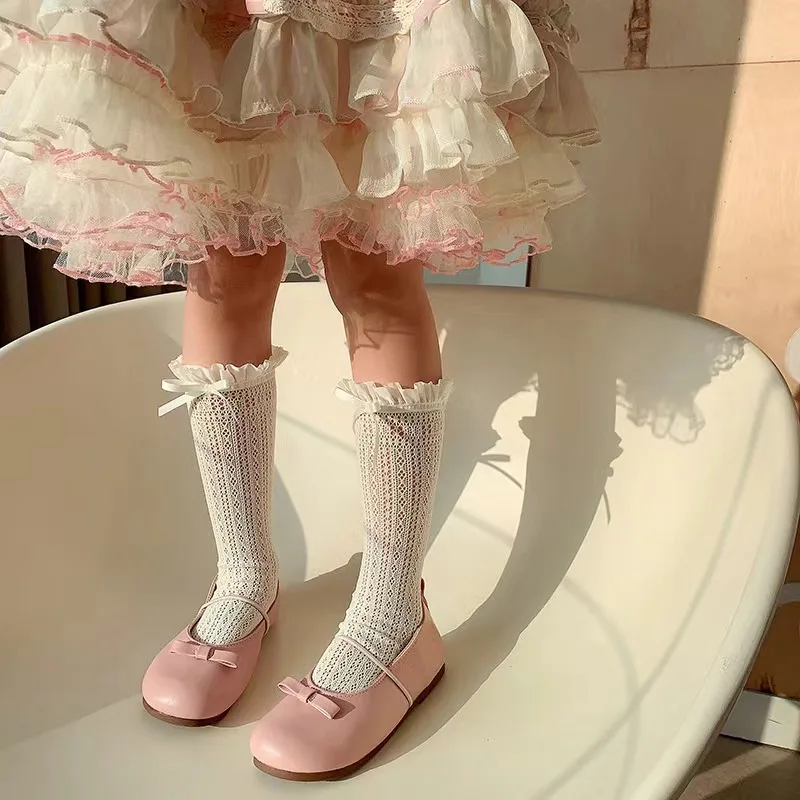 Girls Long Tube Lace Stockings - Fishing Socks ulasan dan harga