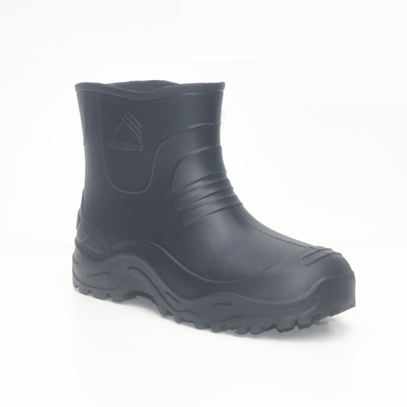 EVA  Rain Boots Men Black Ligh - Fishing Boots ulasan dan harga
