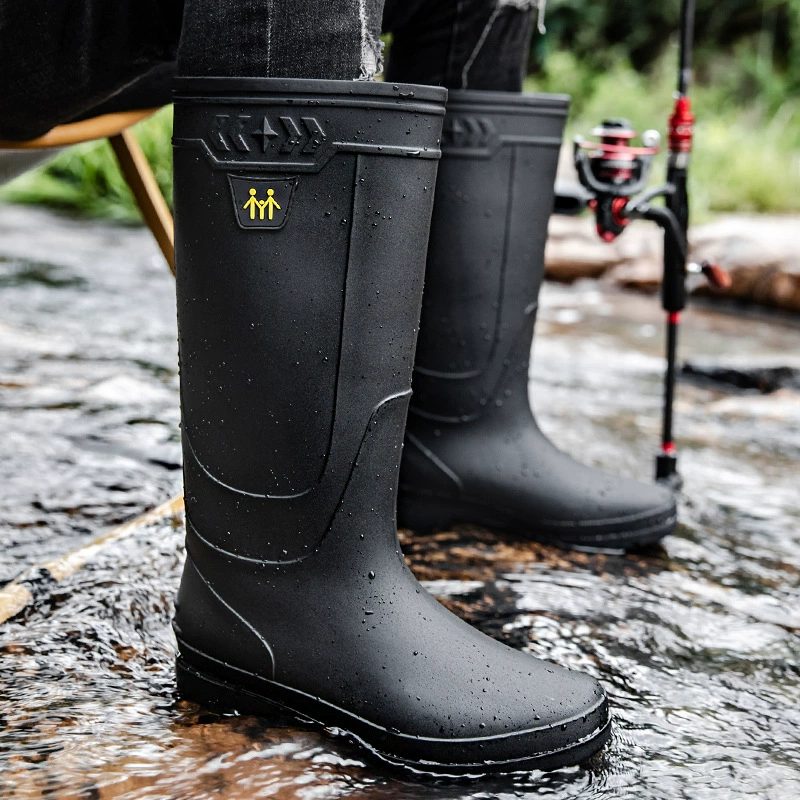 Men's Rain Boots Work Boots Sl - Fishing Boots ulasan dan harga